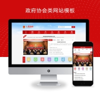 政府协会类网站模板红色风格政府网站