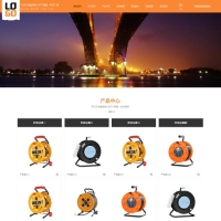 自適應(yīng)黃黑色電纜線盤網(wǎng)站模板