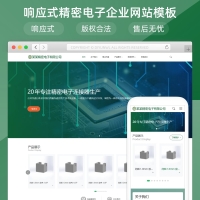 精密電子科技公司響應(yīng)式網(wǎng)站模板