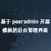 基于pearAdmin开源模板开发的后台皮肤