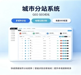 小波城市分站系统GEOSEO优化推广