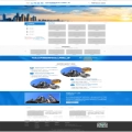 机械加工制造类网站模板 蓝色营销型网站源码下载